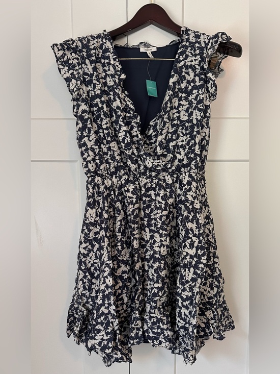Maurices Dresses & Skirts - Maurices Navy and White Floral Ruffle Dress NWT M